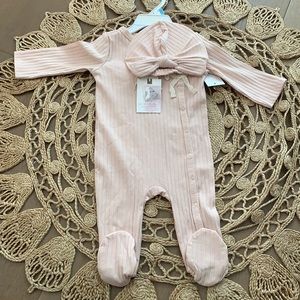 Pajama one piece with nighttime hat